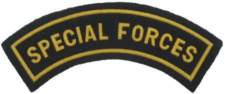 Special forces patch 4.5 x 1.2 inches